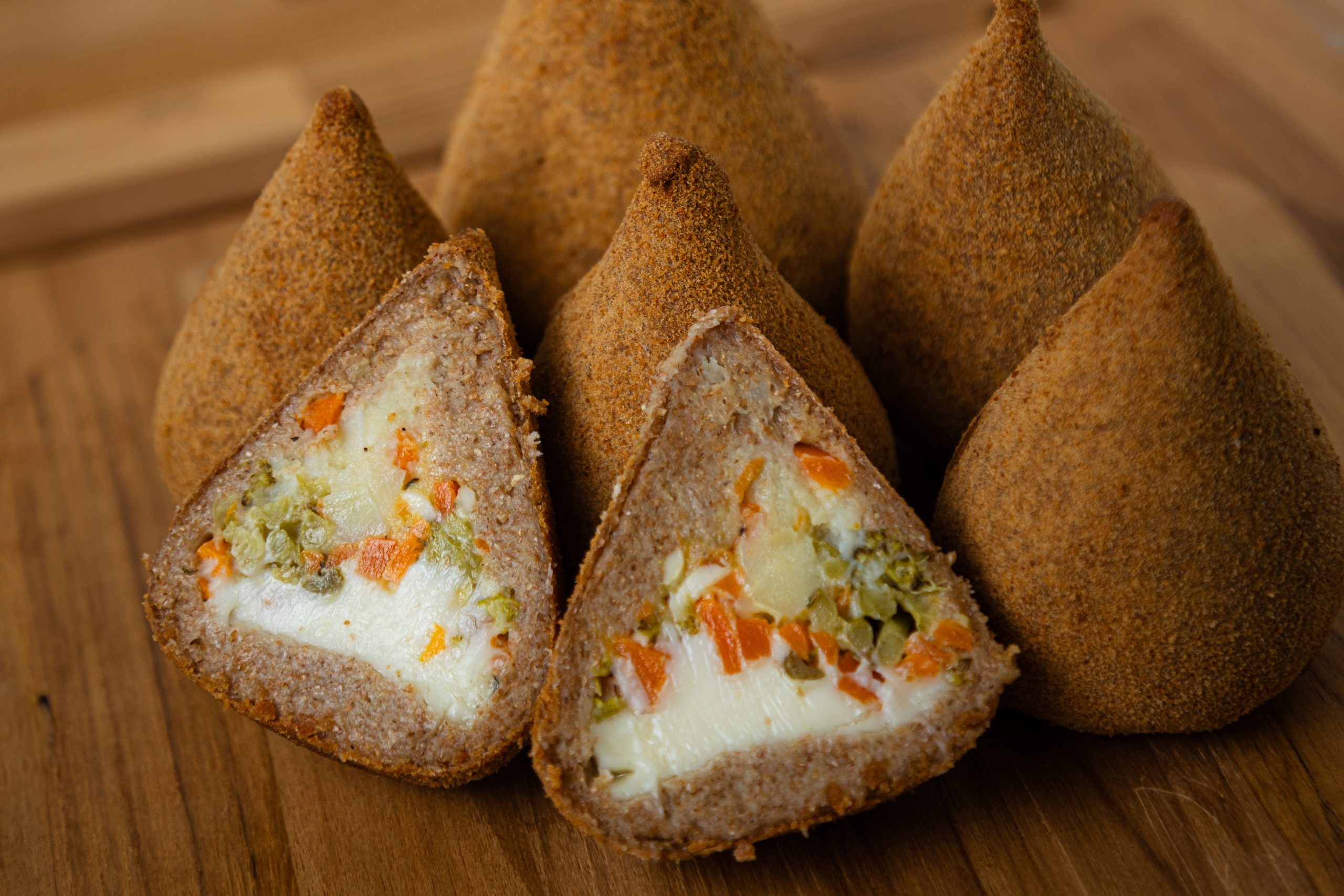 Coxinha Integral com Recheio de Legumes